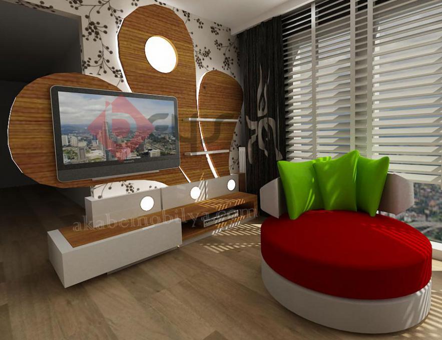 PAPATYA TV ÜNİTESİ