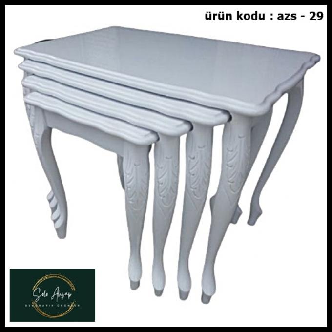 Ahşap zigon sehpa